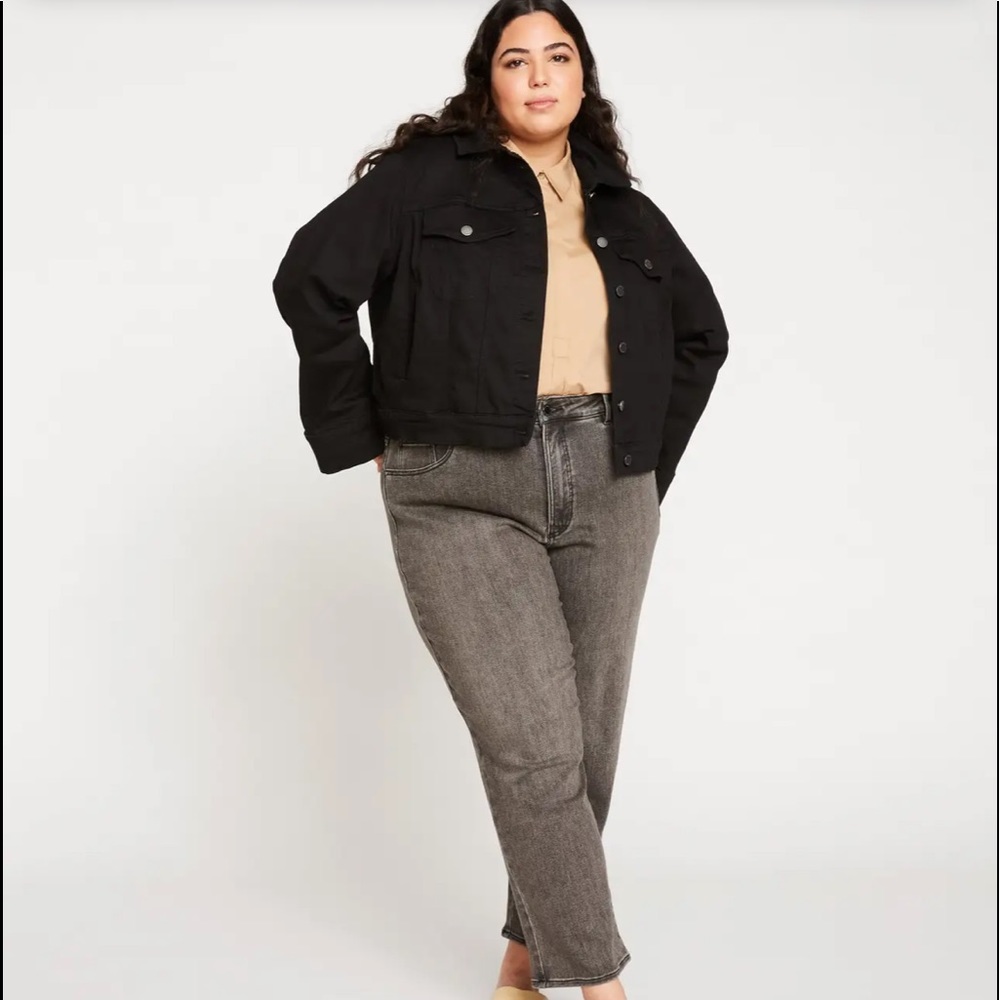 🖤NWT universal standard kelsey denim jacket sz M (18-20) black